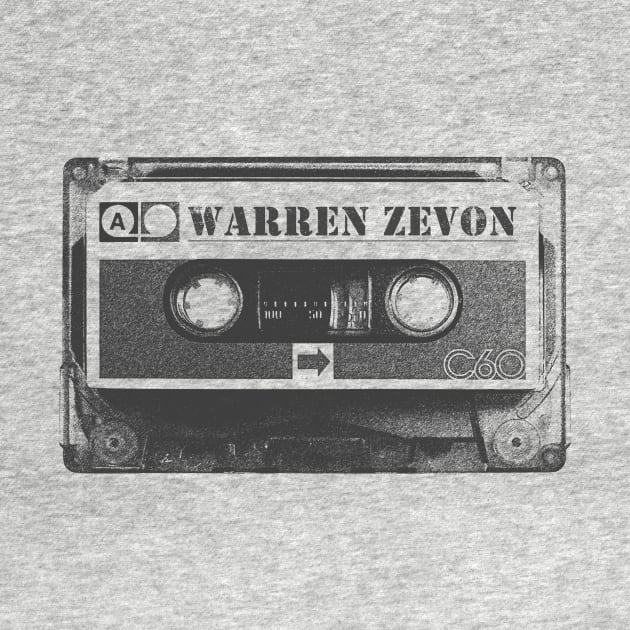 Warren Zevon - Warren Zevon Old Cassette Pencil Style by Gemmesbeut